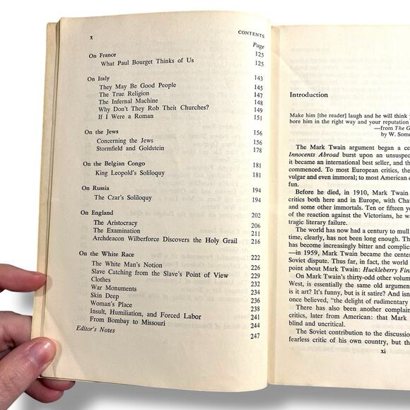 Vintage Mark Twain on the Damned Human Race Paperback Book 1963 - Picture 6 of 10